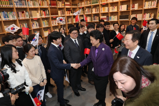 중국 부총리 서울대 방문